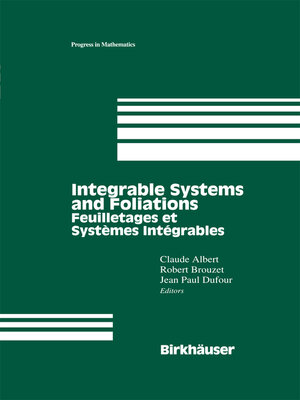 cover image of Integrable Systems and Foliations